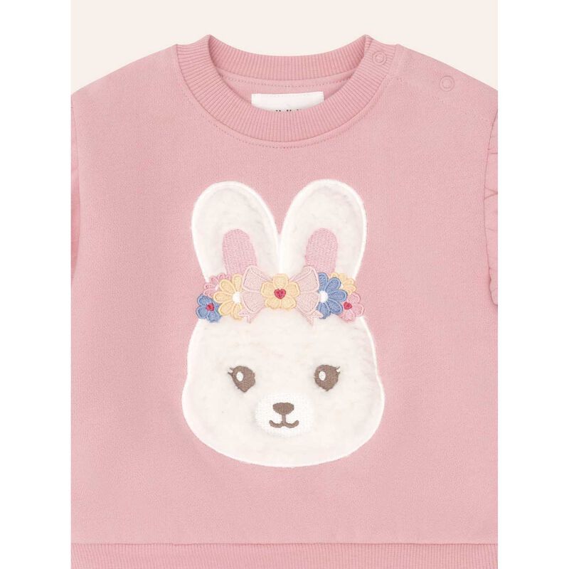 Huxbaby Flower Field Bunny Sweatshirt 3-5Y image number 2